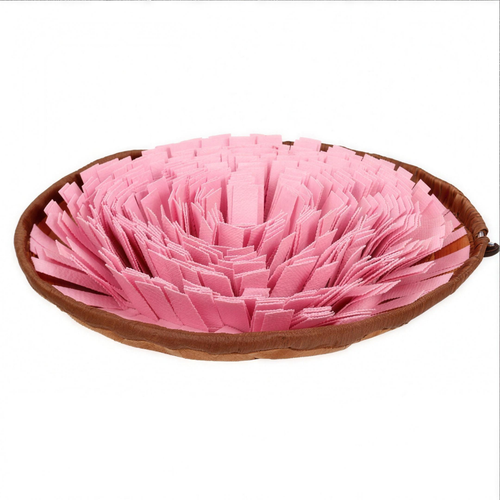 Pfotario 2-in-1 Schnüffelmatte und Slow-Feeder-Napf für Hunde in Pink